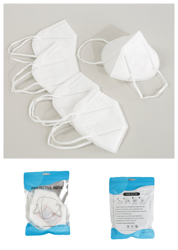 White KN95 Face Mask (5 Pack G25)